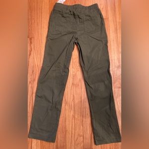 Boys cotton pull on pants in khaki green-size XL-NWT